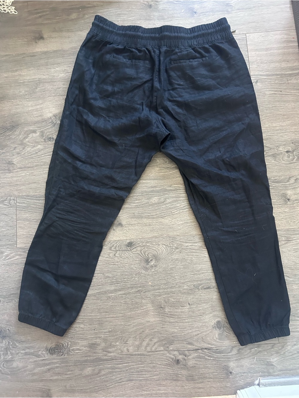 Athleta Black Elastic-Waist Joggers